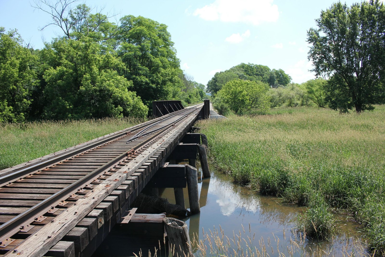Looking east